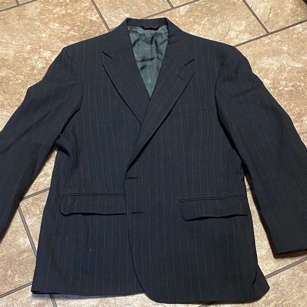 Botany 500 Couture Wool Charcoal Blazer for Men Mdm? As Seen on TV Professional